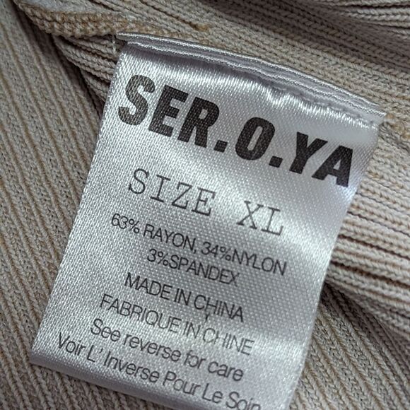 NEW SER.O.YA Emerson Mini‎ Dress in Beige Backless Medium XL NWT - Picture 15 of 16